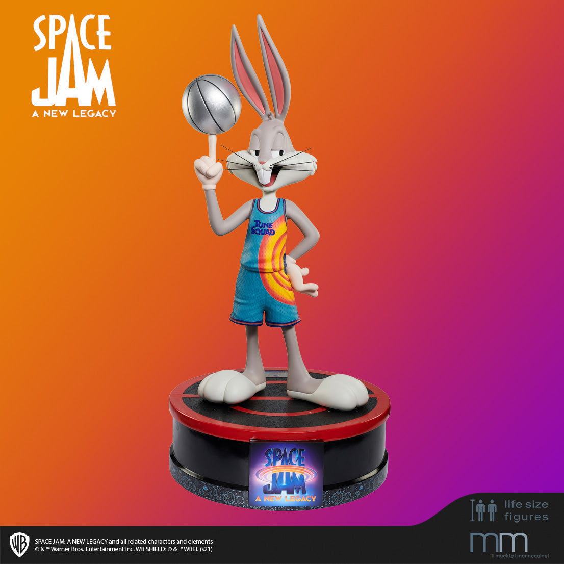 BUGS BUNNY Life-Size Figure, BUGS BUNNY lifelike with round Base ...