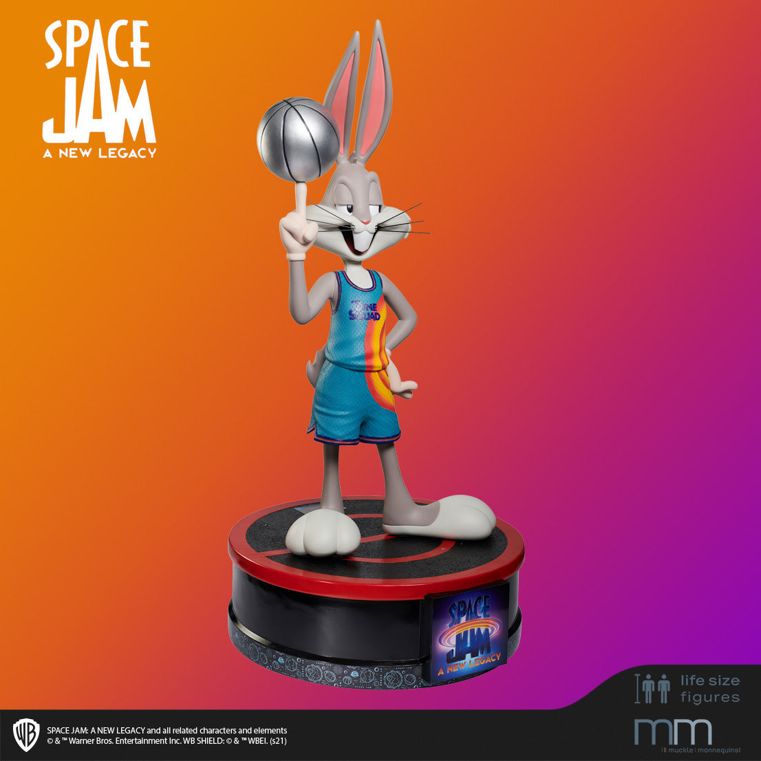 BUGS BUNNY Life-Size Figure, BUGS BUNNY lifelike with round Base ...