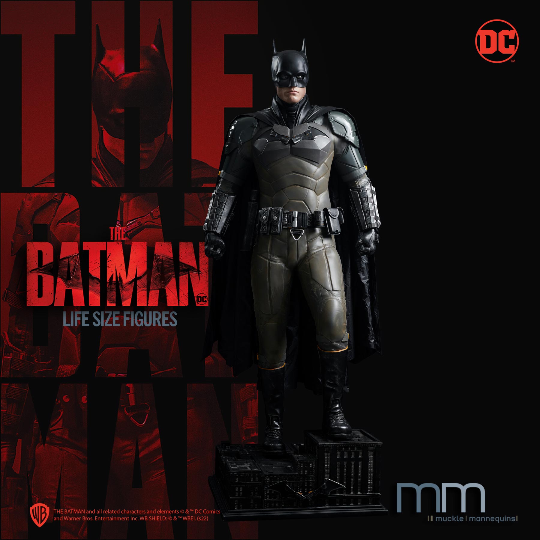 THE BATMAN 2022 Life-Size Figure, THE BATMAN statue taille reelle – Muckle  Mannequins GmbH