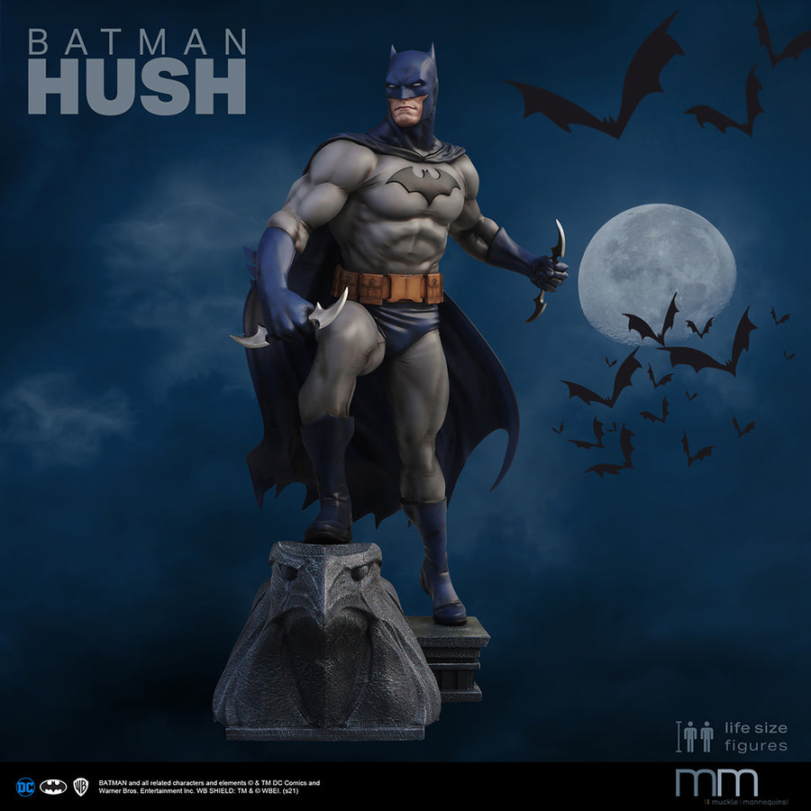 Batman Hush life-size figure mit schwingendem blauem Cape